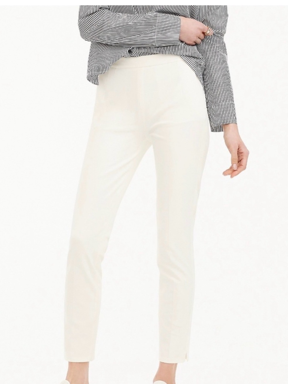 J.Crew Martie Slim Crop Pants Ivory – Size 8 – NWT
